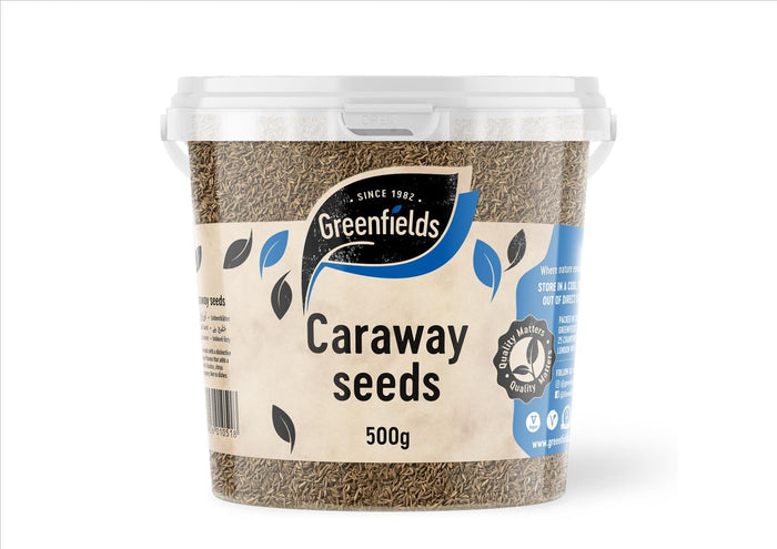 Greenfields - Caraway Seeds (500g TUB, CATERING PACK)