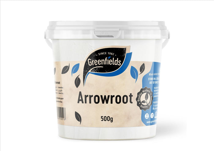 Greenfields - Arrowroot Powder (500g TUB, CATERING PACK)