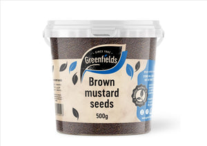 Greenfields - Black Mustard Seeds (500g TUB, CATERING PACK)