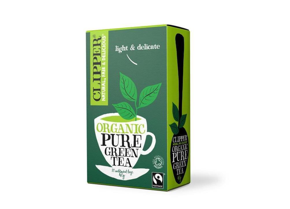 Organic Pure Green Tea by Clipper (Box 20) – Wellington Fresh