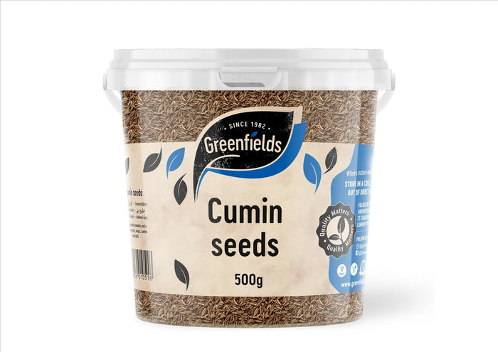 Greenfields - Cumin Seeds (500g TUB, CATERING PACK)