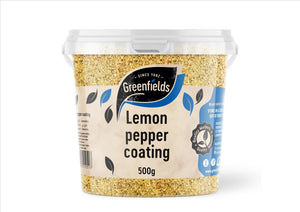 Greenfields - Lemon Pepper Coating (500g TUB, CATERING PACK)