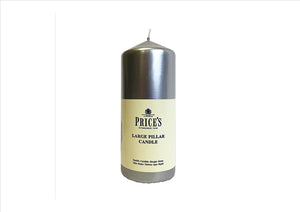 Price's - 6" Silver Pillar Candle