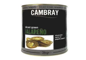 Cambray - Sliced Green Jalapeno (Tin 3kg)