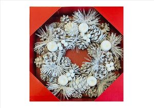 Christmas Wreath - White Glitter