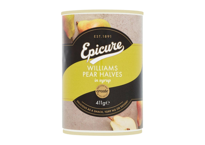 Epicure Williams Pear Halves in Syrup (411g)
